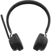 Image de Lenovo 4XD1Q30302 Micro-casque supra-auriculaire Bluetooth Stereo noir Suppression du bruit du microphone micro-casque, mise en sourdine du microphone, volume