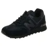 Image de New Balance Homme Nb 574 Tennis-basket-basses, Noir Triple Black Eve, 40 EU | Suede/Mesh