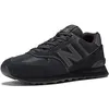 Image de New Balance Homme Nb 574 Shoes, Noir Triple Black Eve, 40.5 EU | Suede/Mesh
