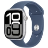 Image de Apple Watch Series 10 OLED 46 mm Numérique 416 x 496 pixels Écran tactile Argent Wifi GPS (satellite) MWWM3QF/A