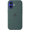 Image de Apple Coque en Silicone avec MagSafe pour iPhone 16 - Vert lacustre        