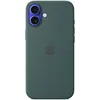 Image de Apple Coque en Silicone avec MagSafe pour iPhone 16 Plus - Vert lacustre        