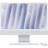 Image de Apple iMac Ordinateur de Bureau Tout-en-Un avec Puce M4, CPU 10 coeurs et GPU 10 coeurs : Conçu pour Apple Intelligence, Nano-texturé, 16 Go de mémoire unifiée, 256 Go de Stockage SSD ; Argent