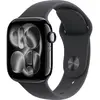 Image de Apple Watch Series 11 GPS 42 mm boîtier en aluminium bracelet de sport noir M/L