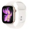 Image de Apple Watch Series 11 GPS + Cellular 42 mm boîtier en aluminium bracelet de sport rose pâle S/M