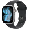 Image de Apple Watch Series 11 [GPS + Cellular 42 mm] Montre connectée avec boîtier Gris sidéral et Bracelet Sport Noir. Score de Sommeil, Moniteur d’activité, Suivi de la santé, écran Toujours activé