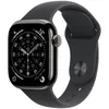 Image de Apple Watch Series 11 [GPS + Cellular 42 mm] Montre connectée avec boîtier Ardoise et Bracelet Sport Noir. Score de Sommeil, Moniteur d’activité, Suivi de la santé, écran Toujours activé