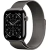 Image de Apple Watch Series 11 [GPS + Cellular 46 mm] Montre connectée avec boîtier Ardoise et Bracelet Milanais Ardoise. Score de Sommeil, Moniteur d’activité, Suivi de la santé, écran Toujours activé