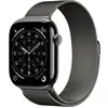 Image de Apple Watch Series 11 GPS + Cellular 46 mm boîtier en titane Milanese Loop ardoise M/L