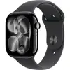 Image de Apple Watch Series 11 GPS + Cellular 46 mm boîtier en aluminium bracelet de sport noir S/M