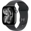 Image de Apple Watch Series 11 GPS 42 mm boîtier en aluminium bracelet de sport noir S/M