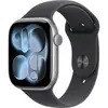 Image de Apple Watch Series 11 GPS 46 mm boîtier en aluminium bracelet de sport noir M/L