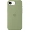 Image de Apple Silicone Case iPhone 17e vert lichen compatible avec MagSafe MHWF4ZM/A