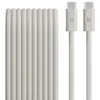 Image de Câble tissé Beats USB-C vers USB-C 240 W, charge rapide, durable et anti-noeuds, compatible avec les appareils Apple et Android (3 m)   Gris éclair