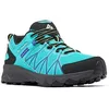 Image de Columbia PEAKFREAK II OUTDRY WATERPROOF Chaussures Basses De Randonnée Et Trekking imperméables Femme, Bleu (Bright Aqua x Tippet), 37 EU