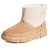 Image de Sorel Bottes à enfiler en WP confortables Explorer III, confort confiant, chic urbain, chaleur semblable à celle d'une pantoufle, daim imperméable, peau lainée, cousses en caoutchouc - Femmes