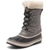 Image de Sorel Femme Winter Carnival Boot WP Bottes de Neige imperméables, Quarry, Black, 38 EU