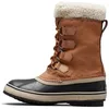 Image de Sorel Femme Winter Carnival Boot WP Bottes de Neige imperméables, Camel Brown, 38.5 EU
