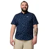 Image de Columbia Rapid Rivers Chemise à Manches Courtes imprimée pour Homme, Collegiate Navy Deserted, Taille XL