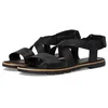 Image de Sorel Sandales plates Ella Iii Crisscross pour femme, Noir, 39 EU