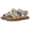 Image de Sorel Femme Ona Ave Ankle Strap Flat Sandal Plate, Gomme d'argile écrasée, 39 EU