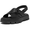 Image de Sorel Sandales contemporaines pour femme, noir/noir, 37 EU