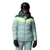 Image de Columbia Femme Abbott Peak 2 Insulated Jacket Veste De Ski, Bleu Écrasé, Bleu Persistant, Brume Citron, XL EU