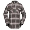 Image de Volcom Lightly Insulated Riding Flannel Jacket  Quilted Lining Boxy Fit Veste de Neige, Lavande poussiéreuse, X-Small Femme