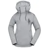 Image de Volcom Riding Hydro Hoodie Fleece Snowboard Ski Sweatshirt Capuche, Gris chiné S5, Medium Femme