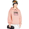 Image de Volcom Essential Hooded Snowboard Riding Fleece Hoodie Sweatshirt à Capuche, Coral Haze S5, Small Femme