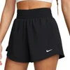 Image de Nike Femme W NK One DF HR 3in 2n1 Upper Thigh Length Short, Black/Reflective Silv, L EU