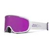 Image de Giro Cruz Lunettes de neige, de snowboard, taille unique, avec vision EXV, anti-buée, compatibles avec les porteurs de lunettes, compatibles avec le casque, couleur : verres mauves empilables : amber