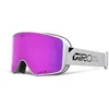 Image de Giro Method Lunettes de ski et de snowboard Taille unique | Vivid Zeiss, vision EXV, anti-buée, compatible OTG, compatible avec le casque | Couleur : blanc empilé   Verres : rose/infrarouge