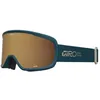 Image de Giro Moxie Womens Lunettes à Neige Paon Sarcelle Empilées - Ambre Or & Jaune