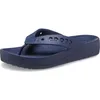 Image de Crocs Femme Baya Platform Flip Tongs, Navy, 34/35 EU