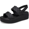 Image de Crocs Femme Brooklyn Woven Upper LW Sandales, Black/Black, 38/39 EU