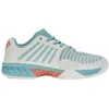 Image de K-Swiss Performance Femme Express Light 3 Chaussures de Tennis, Blanc de Blanc Nile Blue Desert Flower, 37 EU