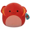 Image de Squishmallows Original Peluche de 30 cm- Maxie Le Lézard à Collerette Rouge - Peluche Officielle Jazwares