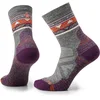 Image de Smartwool Women's Hike Light Cushion Zig Zag Valley Mid Crew Socks, Chaussettes Hike Light Cushion Zig Zag Valley Mid Crew pour femmes Femme, Ash-charcoal,