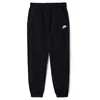 Image de Nike Full Length Pant G NSW Club FLC Loose Pant Lbr, Black/Black/White, FD2933-010, XL