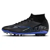 Image de Nike Homme Zoom Superfly 9 Academy AG Football Soccer Shoe, Black/Chrome-Hyper Royal, 45 EU