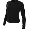 Image de Nike Women's Shirt W NK Swift Elmnt DF UV CRW Top, Black/Reflective Silv, FB4297-010, XL