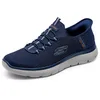 Image de Skechers Homme Summits High Range Espadrilles, Navy Mesh/Trim, 41 EU