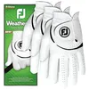 Image de Footjoy WeatherSof Lot de 3 Gants de Golf pour Homme Blanc