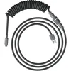 Image de HyperX Câble spiralé - Câble spiralé durable, design élégant, connecteur aviateur 5 broches, USB-C vers USB-A - Gris