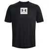 Image de Under Armour Manches Courtes Tech Print Fill pour Homme, (001) Noir/Gris Halo, Taille M