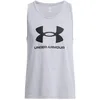 Image de Under Armour Homme UA Sportstyle Logo Tank Top, débardeur homme ultra-doux pour l'entraînement et le fitness, débardeur sport à séchage rapide, débardeur coton avec logo