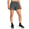 Image de Under Armour Fly by Short 3 Pouces Femmes, Short Running léger pour Femme, Short Femme Respirant pour Le Sport, Castlerock/Castlerock/Reflective, L, Castlerock/Castlerock/Reflective, SM