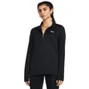 Image de Under Armour Tech 1/2-Solid, T-shirt de sport respirant pour femme, T-Shirt manches longues avec col zippé