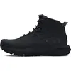 Image de Under Armour UA Charged Valsetz Mid Bottes tactiques pour hommes, bottes d'alpinisme confortables et durables, noir/noir/gris